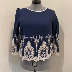 Glam embellished top